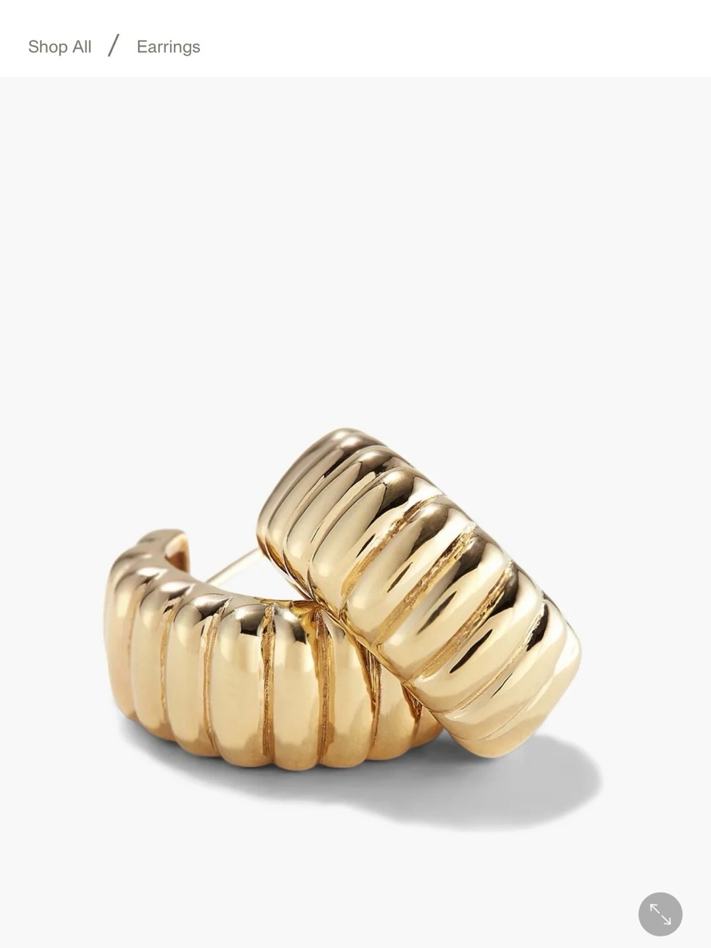 Mejuri Charlotte Bold Hoops - Picture 2 of 5